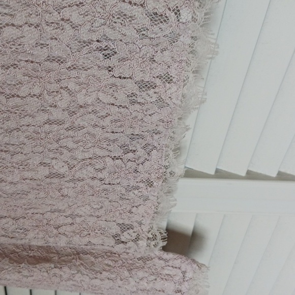 ARITZIA Babaton Stuart Lace Cropped Blouse in Rose Nude, Size XXS - Picture 3 of 12